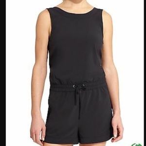 Athleta Crossback Romper Size M Black